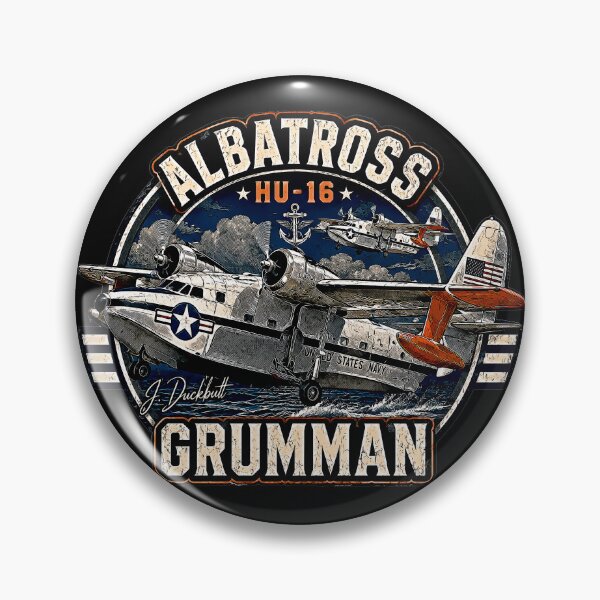 Item preview, Grumman HU-16 Albatross Vintage US Navy Amphibious Aircraft Retro Aviation Design designed and sold by Aerolovers.