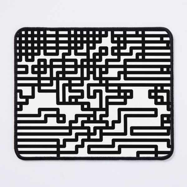 Item preview, Minimalist Black White Warped Grid Pattern. designed and sold by Yenday.