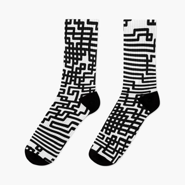 Item preview, Minimalist Black White Warped Grid Pattern. designed and sold by Yenday.