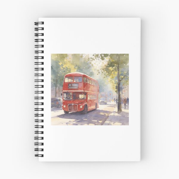 Item preview, London red bus with green trees designed and sold by carlsmart1.