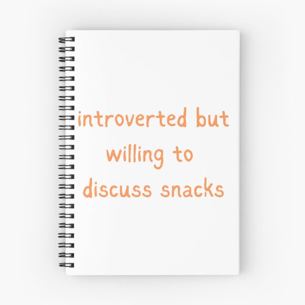 Item preview, Introverted But Willing To Discuss Snacks designed and sold by VibeoCanvasShop.