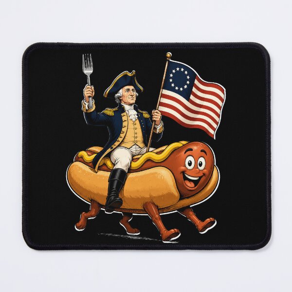 Item preview, Delaware Dog Funny George Washington Hotdog Patriotic designed and sold by OlakunleOloroz.