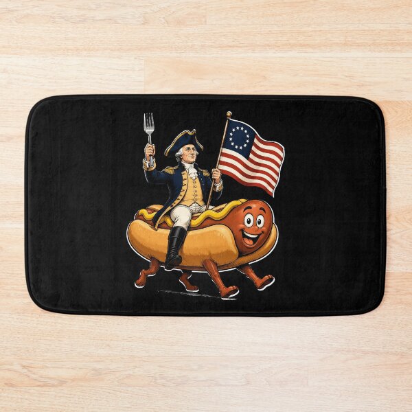 Item preview, Delaware Dog Funny George Washington Hotdog Patriotic designed and sold by OlakunleOloroz.