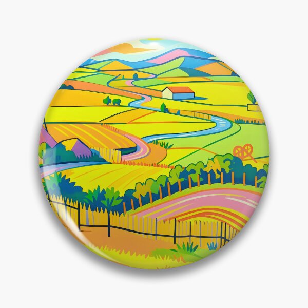 Item preview, Landscape After David Hockney designed and sold by Vicky Brago-Mitchell®.