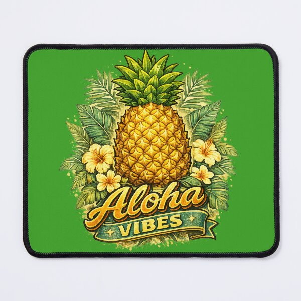 Item preview, Aloha Vibes Tropical Pineapple Hawaiian Summer Beach Design designed and sold by irfanshikh.