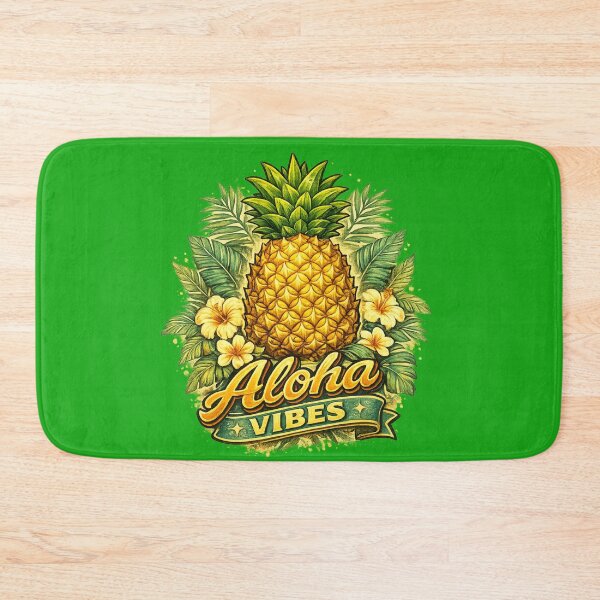 Item preview, Aloha Vibes Tropical Pineapple Hawaiian Summer Beach Design designed and sold by irfanshikh.