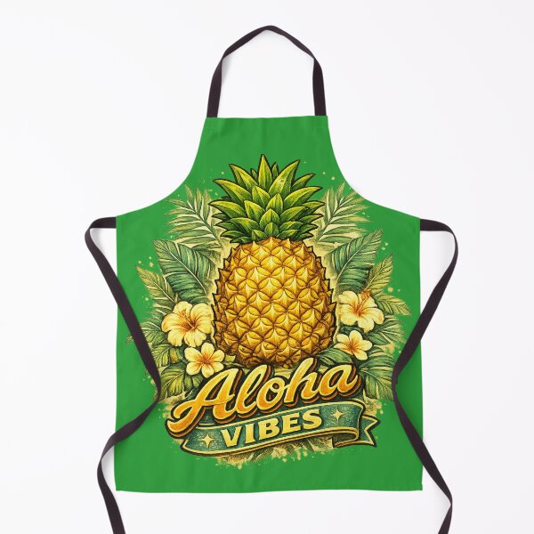 Item preview, Aloha Vibes Tropical Pineapple Hawaiian Summer Beach Design designed and sold by irfanshikh.