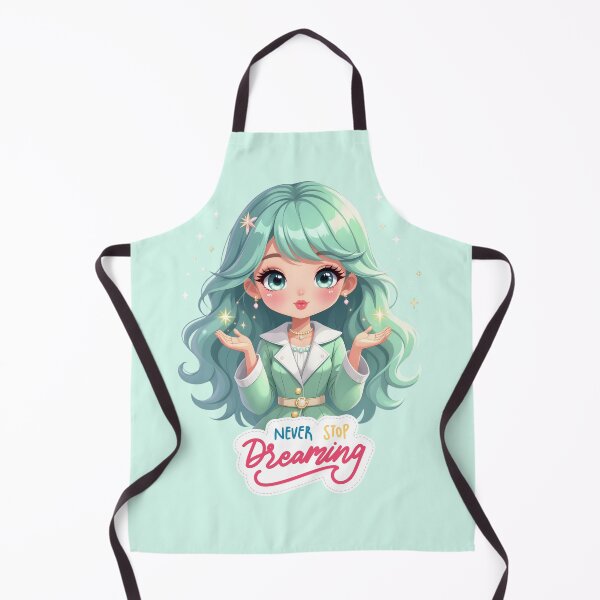 Item preview, Cute Fashion Doll Blowing Glitter Stars – Never Stop Dreaming Design designed and sold by daila70.