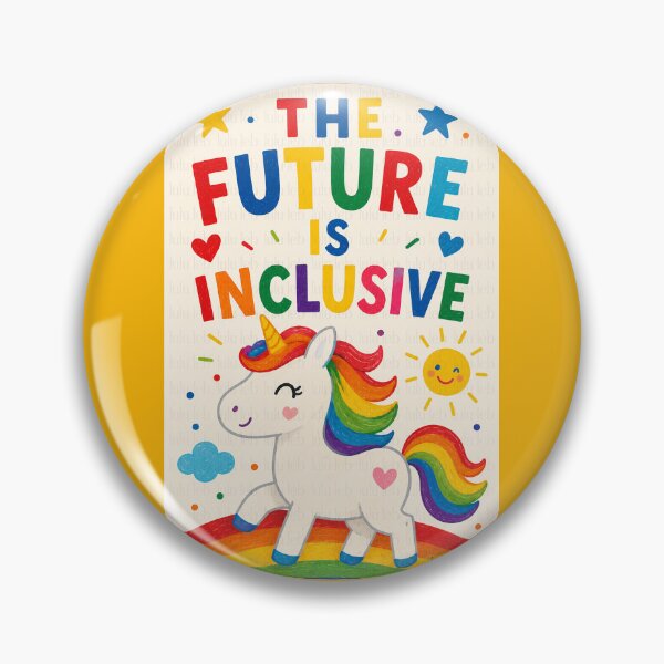 Item preview, The Future Is Inclusive – Rainbow Unicorn Edition designed and sold by LuluLeb.