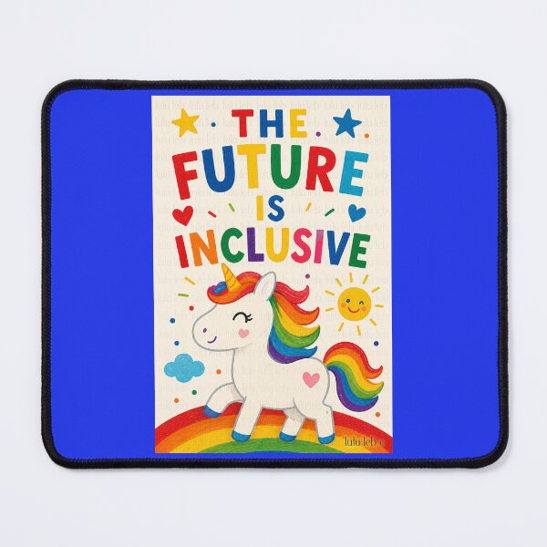 Item preview, The Future Is Inclusive – Rainbow Unicorn Edition designed and sold by LuluLeb.