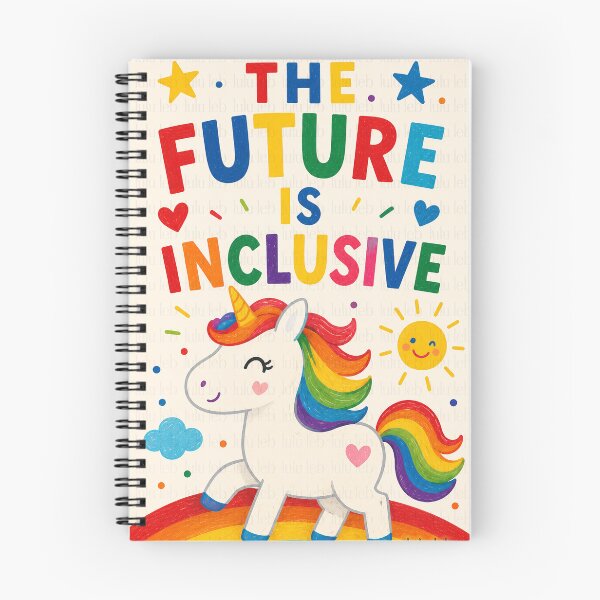Item preview, The Future Is Inclusive – Rainbow Unicorn Edition designed and sold by LuluLeb.