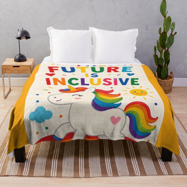 Item preview, The Future Is Inclusive – Rainbow Unicorn Edition designed and sold by LuluLeb.