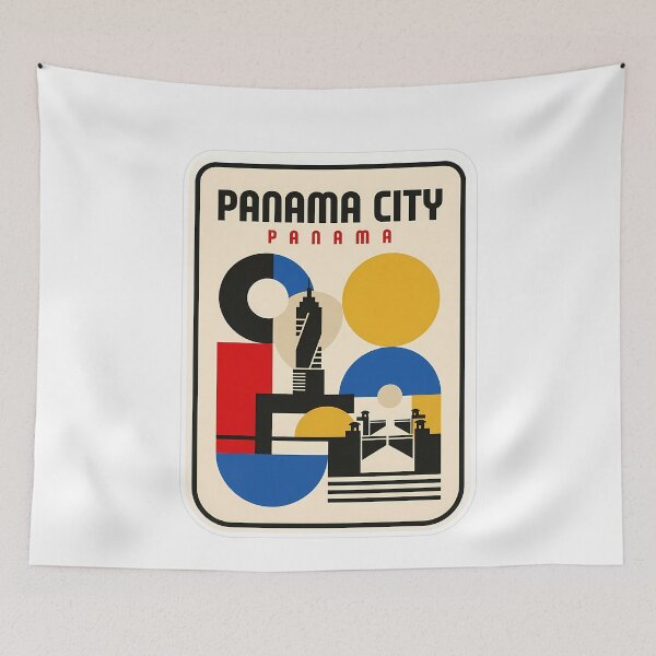 Item preview, Panama City Panama Retro Abstract Skyline designed and sold by k3rstman1.