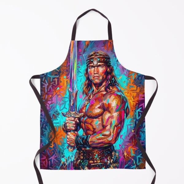 Item preview, Neon Barbarian Warrior painting designed and sold by ARTROGAN.