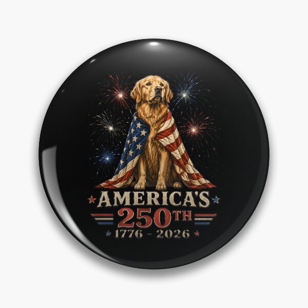 Item preview, Golden Retriever America's 250th Anniversary 1776 2026 designed and sold by OlakunleOloroz.