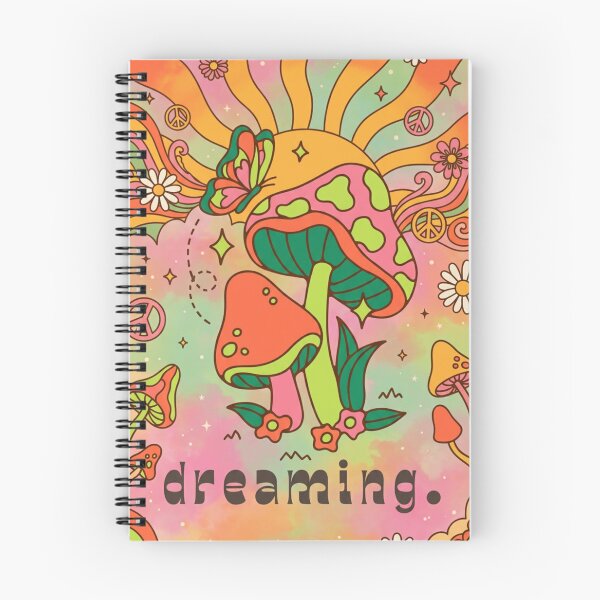 Item preview, Dreaming Mushrooms - Psychedelic Retro Art designed and sold by GoGreenlove.