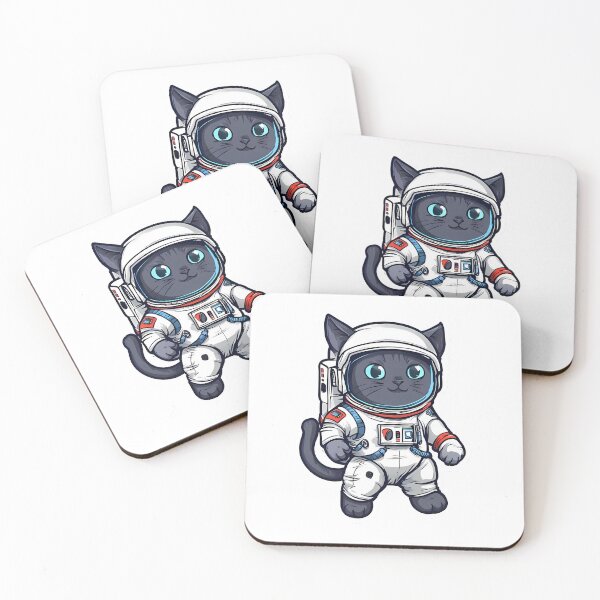 Item preview, Space cat astronaut  designed and sold by MarioBellucci.