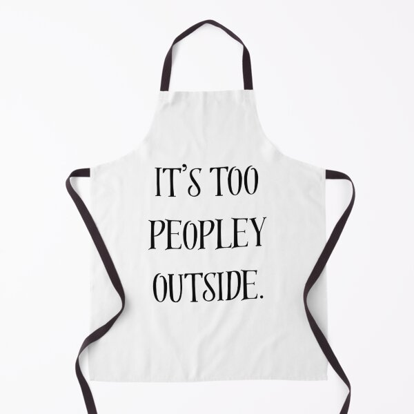 Item preview, It's Too Peopley Outside Funny Introvert Quote designed and sold by VibeoCanvasShop.