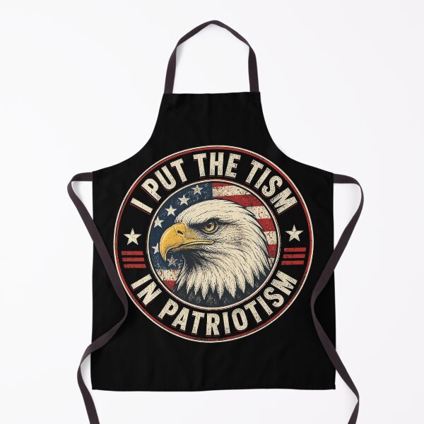 Item preview, I Put The Tism in Patriotism Funny Eagle USA Flag 4th July designed and sold by OlakunleOloroz.