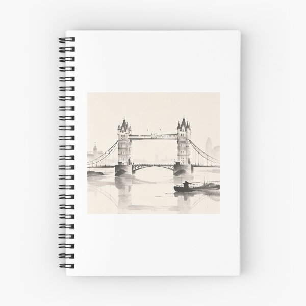 Item preview, London famous landmarks drawing Tower Bridge designed and sold by carlsmart1.