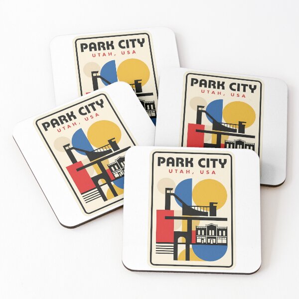 Item preview, Park City Utah Retro Geometric Mountain Scene designed and sold by k3rstman1.