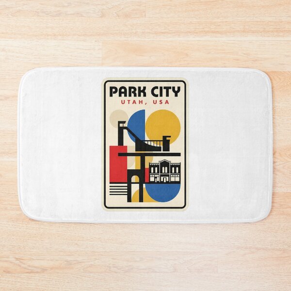 Item preview, Park City Utah Retro Geometric Mountain Scene designed and sold by k3rstman1.