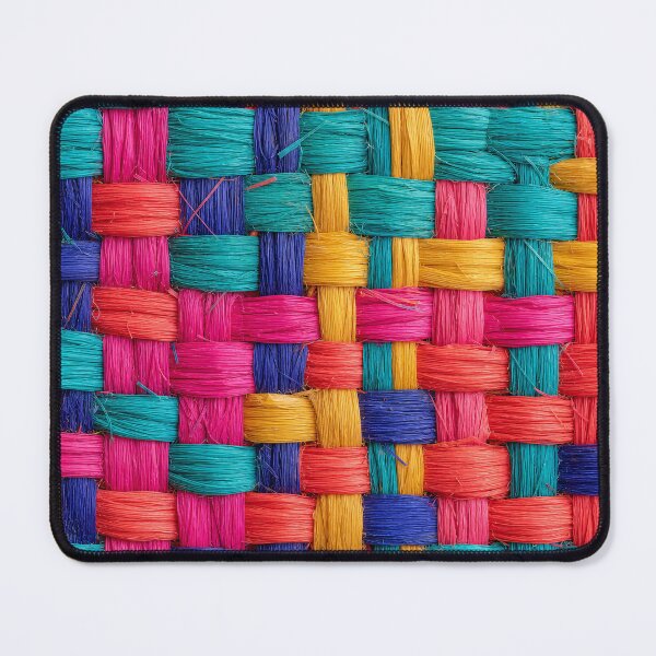 Item preview, Vibrant Raffia Weave Textile Pattern designed and sold by frumixart.