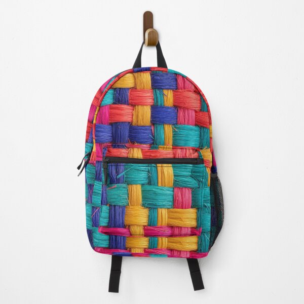 Item preview, Vibrant Raffia Weave Textile Pattern designed and sold by frumixart.