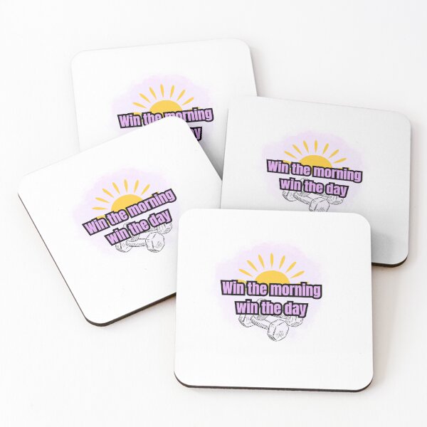 Item preview, Win The Morning Win The Day - Motivational Fitness Quote designed and sold by Palette _Vibes.