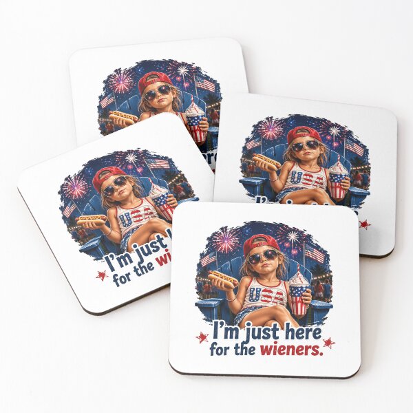 Item preview, Just Here for The Wieners Funny 4th of July designed and sold by OlakunleOloroz.