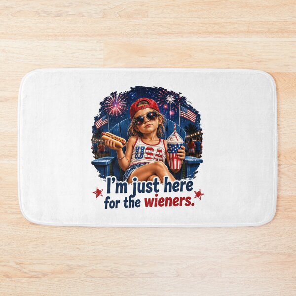 Item preview, Just Here for The Wieners Funny 4th of July designed and sold by OlakunleOloroz.