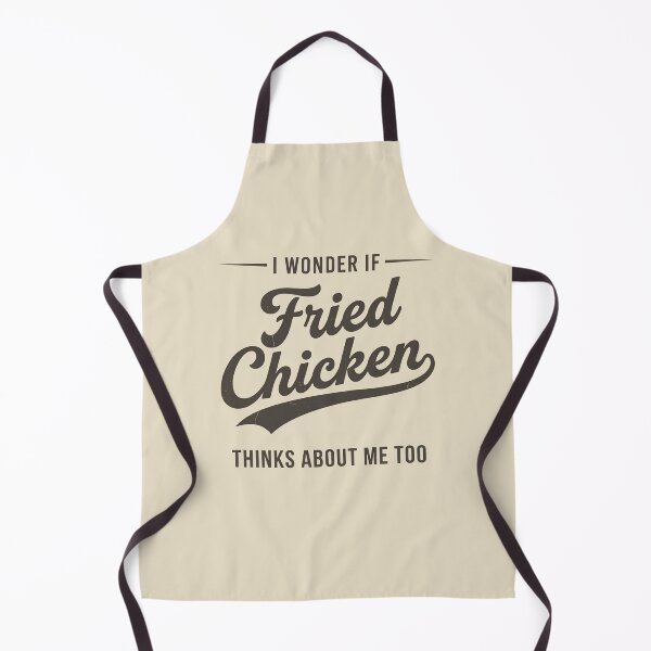Item preview, I Wonder If Fried Chicken Thinks About Me Too Funny Food designed and sold by dudelinart.