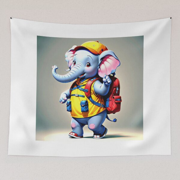 Item preview, Adventurous elephant designed and sold by ZeusGallery.