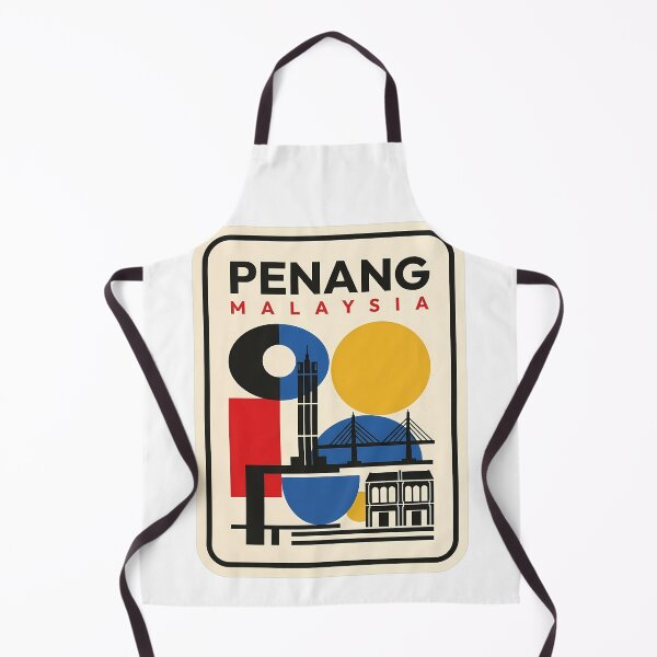 Item preview, Vintage Penang Malaysia Retro Geometric Skyline designed and sold by k3rstman1.