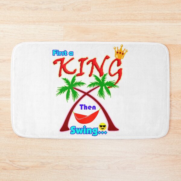 Item preview, First a King, Then Swing Funny Motivational Typography Design designed and sold by T2T-ees.