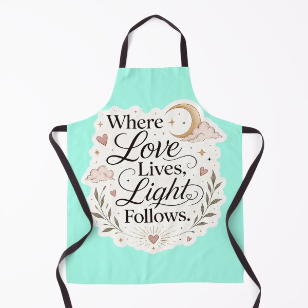 Item preview, Where Love Lives Light Follows - Boho Celestial Typography Sticker designed and sold by Scro-Ciob-Shop.