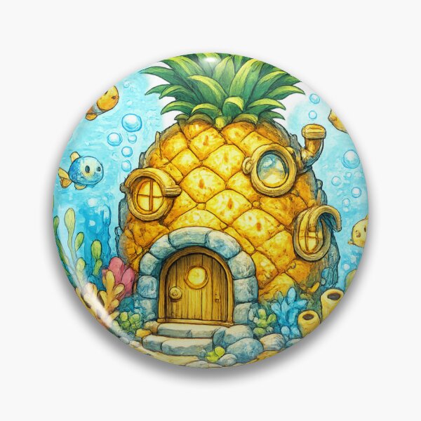 Item preview, Pineapple House Underwater Fantasy Fish Ocean Cute Cottage Design designed and sold by irfanshikh.