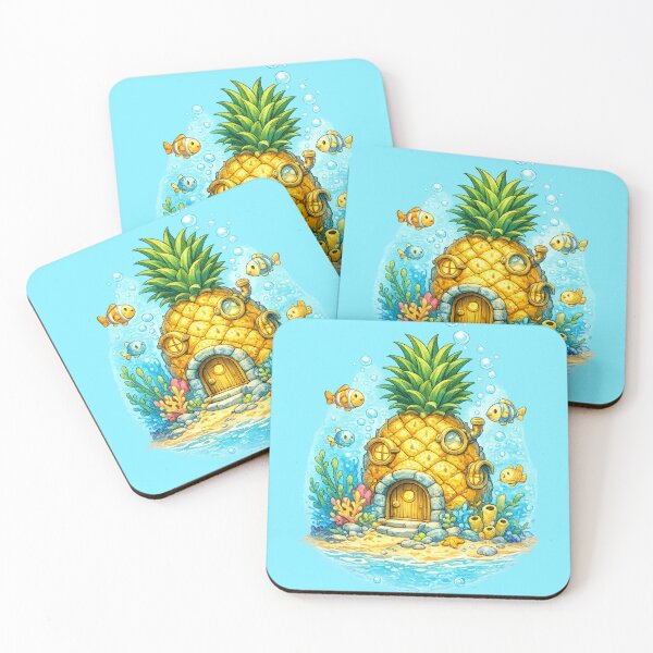Item preview, Pineapple House Underwater Fantasy Fish Ocean Cute Cottage Design designed and sold by irfanshikh.