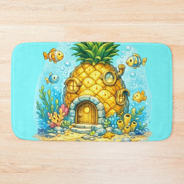 Item preview, Pineapple House Underwater Fantasy Fish Ocean Cute Cottage Design designed and sold by irfanshikh.