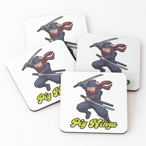 Item preview, Pig ninja -manga style character- designed and sold by LOVEARTDESIGN.