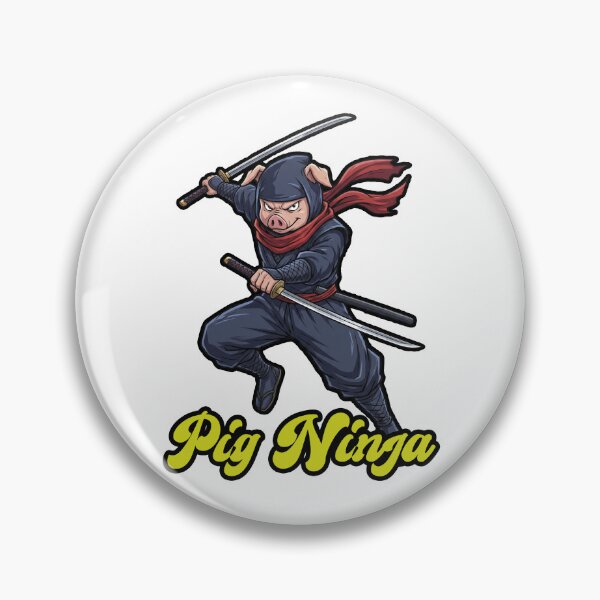 Item preview, Pig ninja -manga style character- designed and sold by LOVEARTDESIGN.