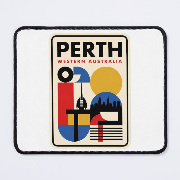 Item preview, Retro Perth Western Australia Geometric Skyline Style designed and sold by k3rstman1.