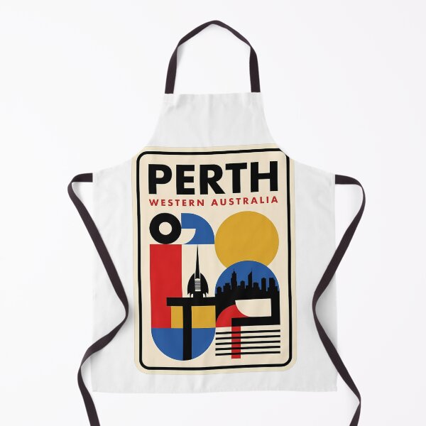 Item preview, Retro Perth Western Australia Geometric Skyline Style designed and sold by k3rstman1.