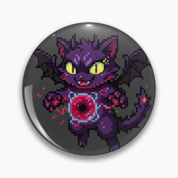 Item preview, Void Cat Unleashed — The Demon with a Cursed Core designed and sold by Matilda Pixel.