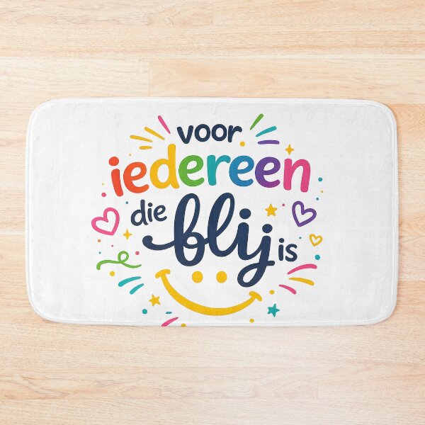 Item preview, Voor Iedereen Die Blij Is – Kleurrijke Positiviteit Illustratie designed and sold by Hookesmode.