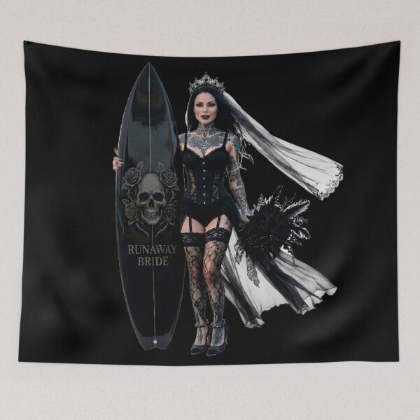 Item preview, Gothic Party Bride Tiara Fishnets designed and sold by Voodoo Store Paranormal Collections.