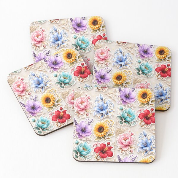 Item preview, Elegant Watercolor Floral Sticker Pack? designed and sold by KeerthiCuteFind.