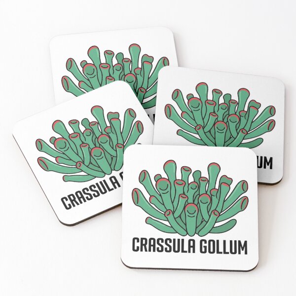 Item preview, Minimalist Crassula Gollum Botanical Graphic designed and sold by GreenDivisionJP.
