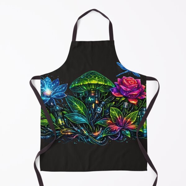 Item preview, Cyber Botanical Fusion – Glowing Tech‑Nature Design designed and sold by Neo Tokio.