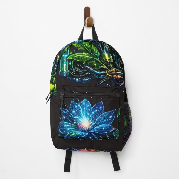 Item preview, Cyber Botanical Fusion – Glowing Tech‑Nature Design designed and sold by Neo Tokio.